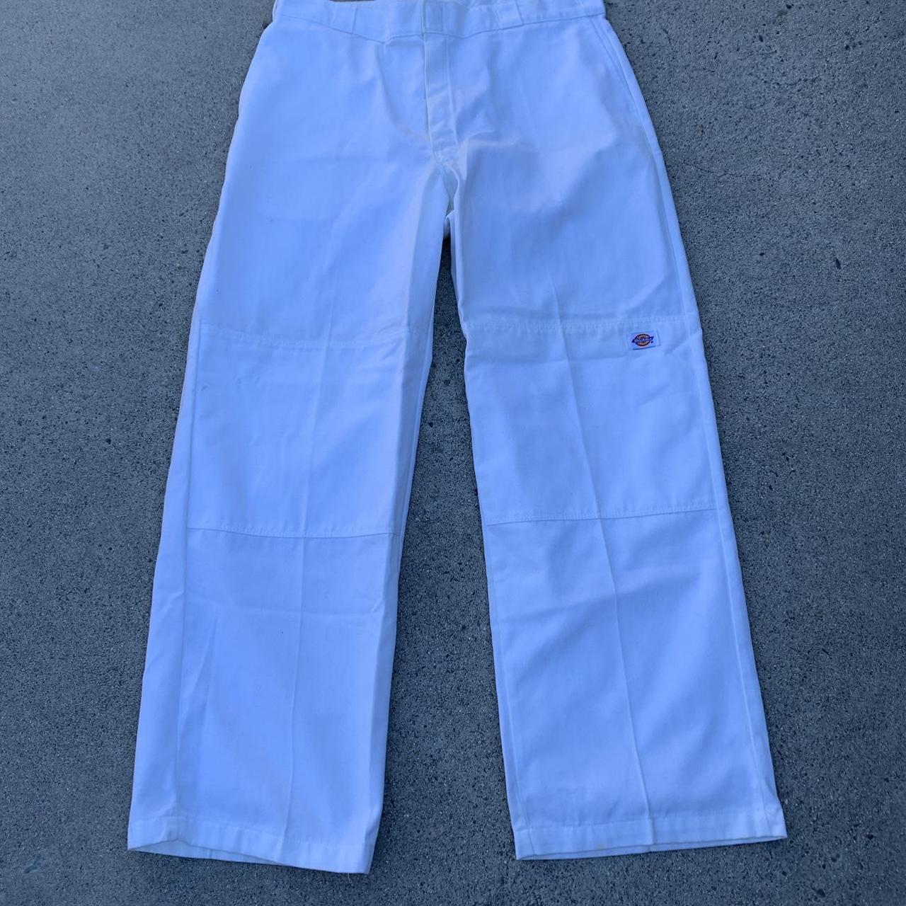 Dickies Double Knee White Painter Pants Depop   P0 