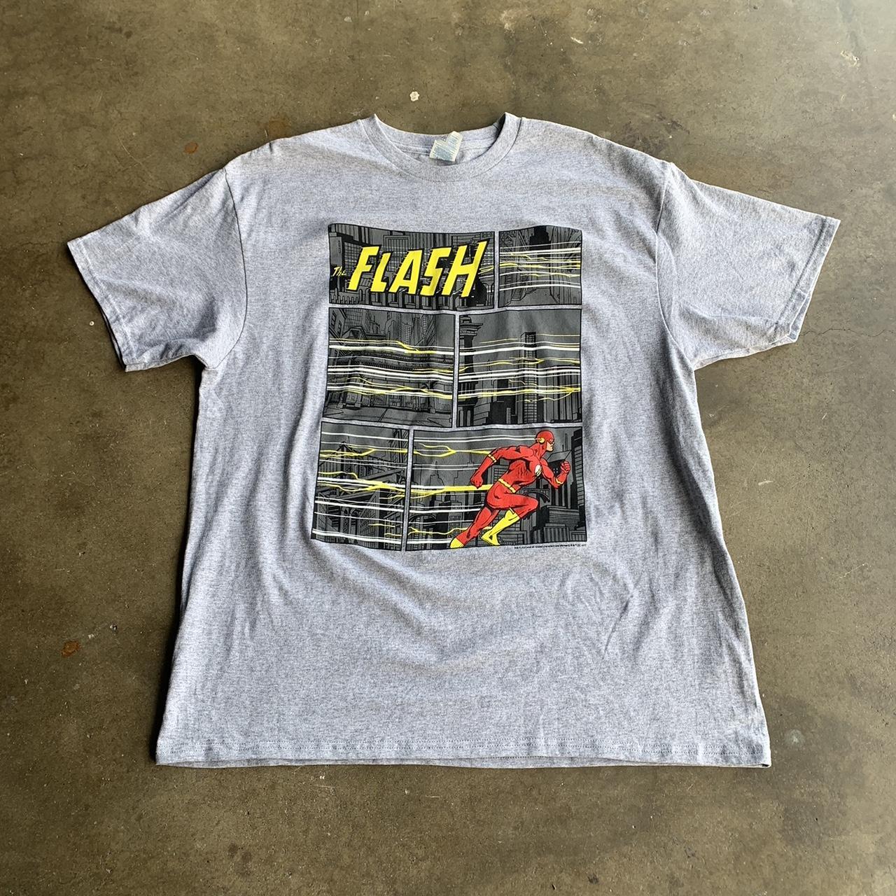 Vintage Y2K The Flash Graphic Shirt 🏃‍♂️ Condition:... - Depop