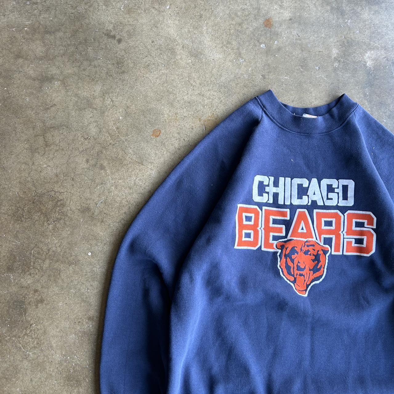 Vintage Chicago Football Bears Hoodie L - Depop