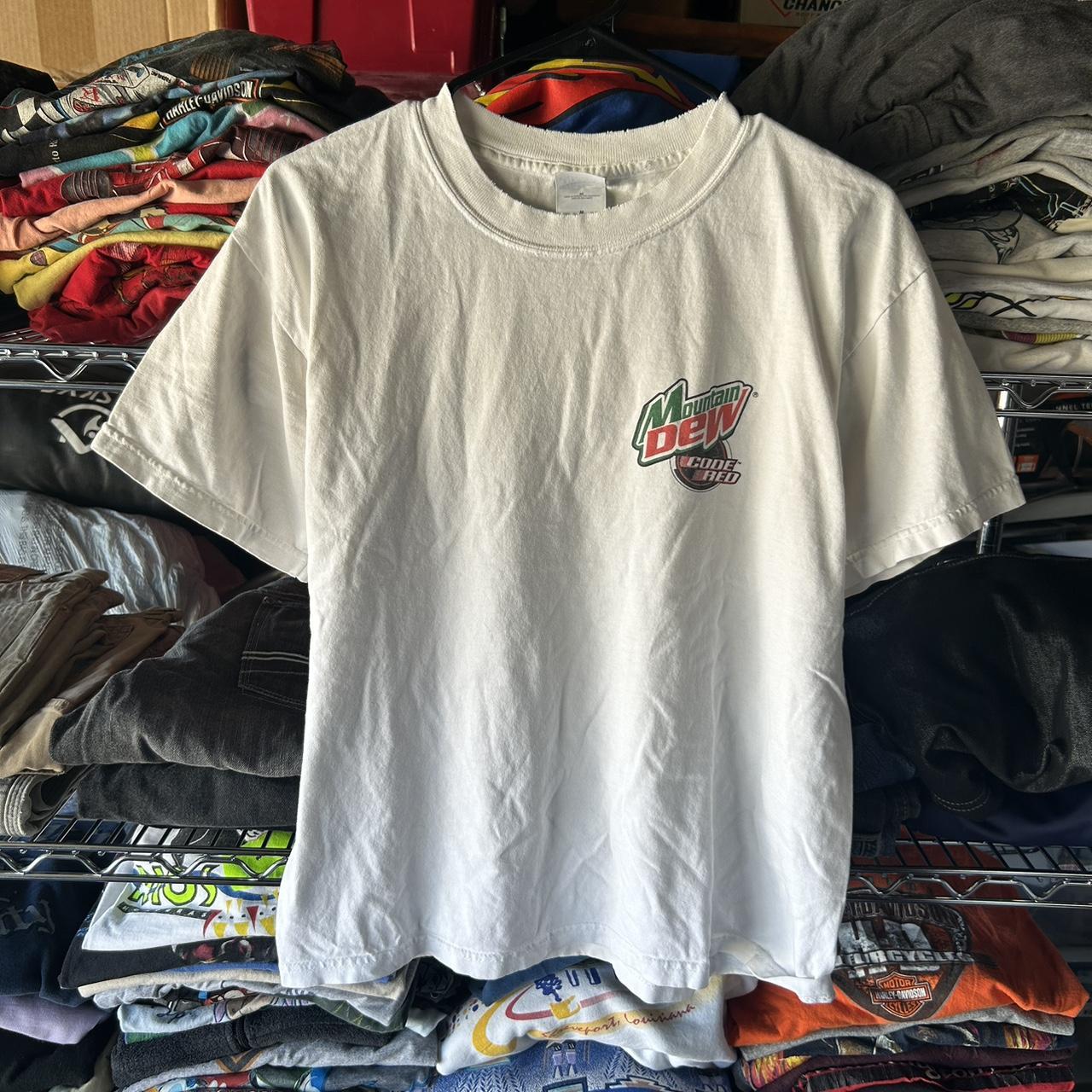 Vintage 90s mtn dew soda promo distressed tee 🌠 no... - Depop