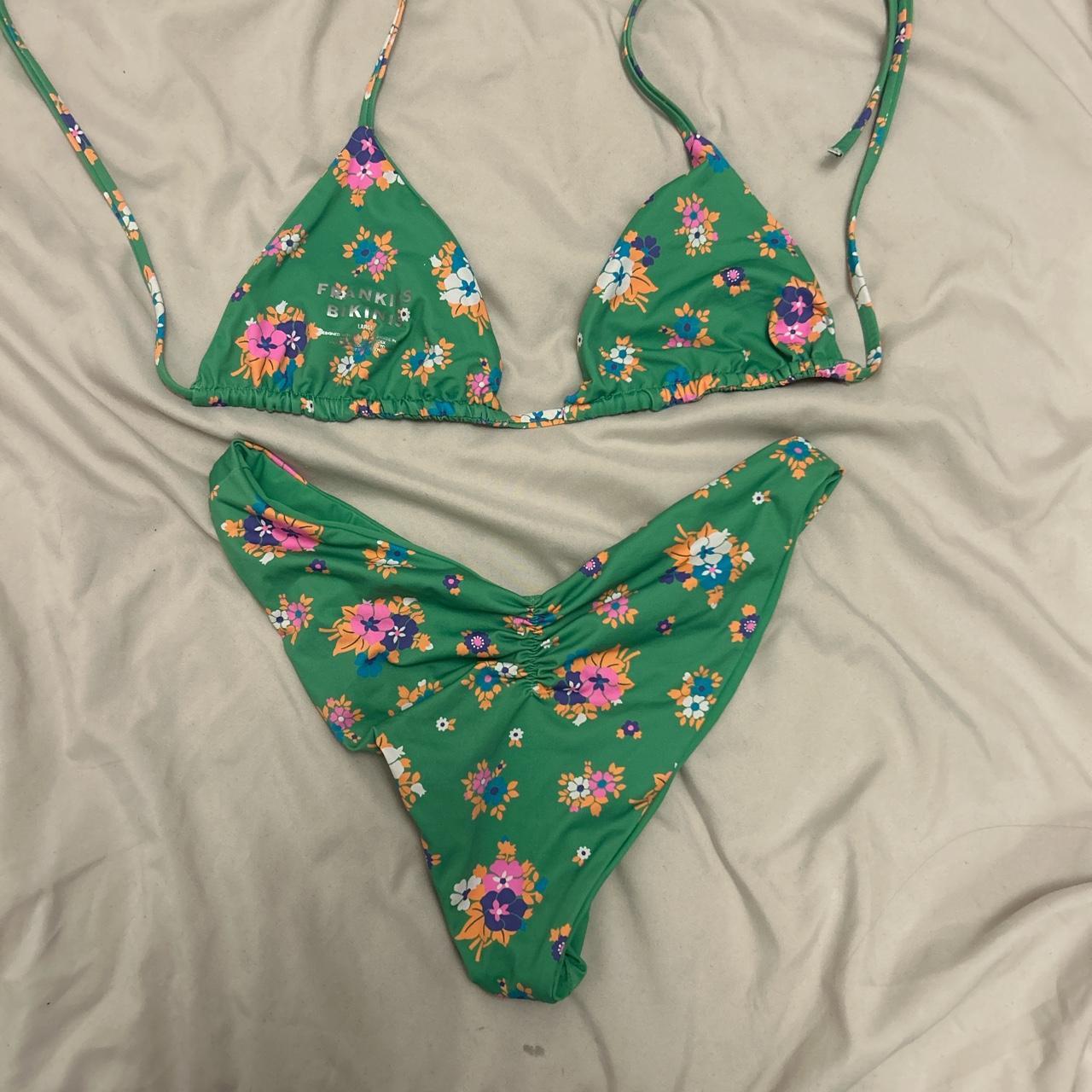 Frankies Bikinis Women's Green Bikinis-and-tankini-sets | Depop