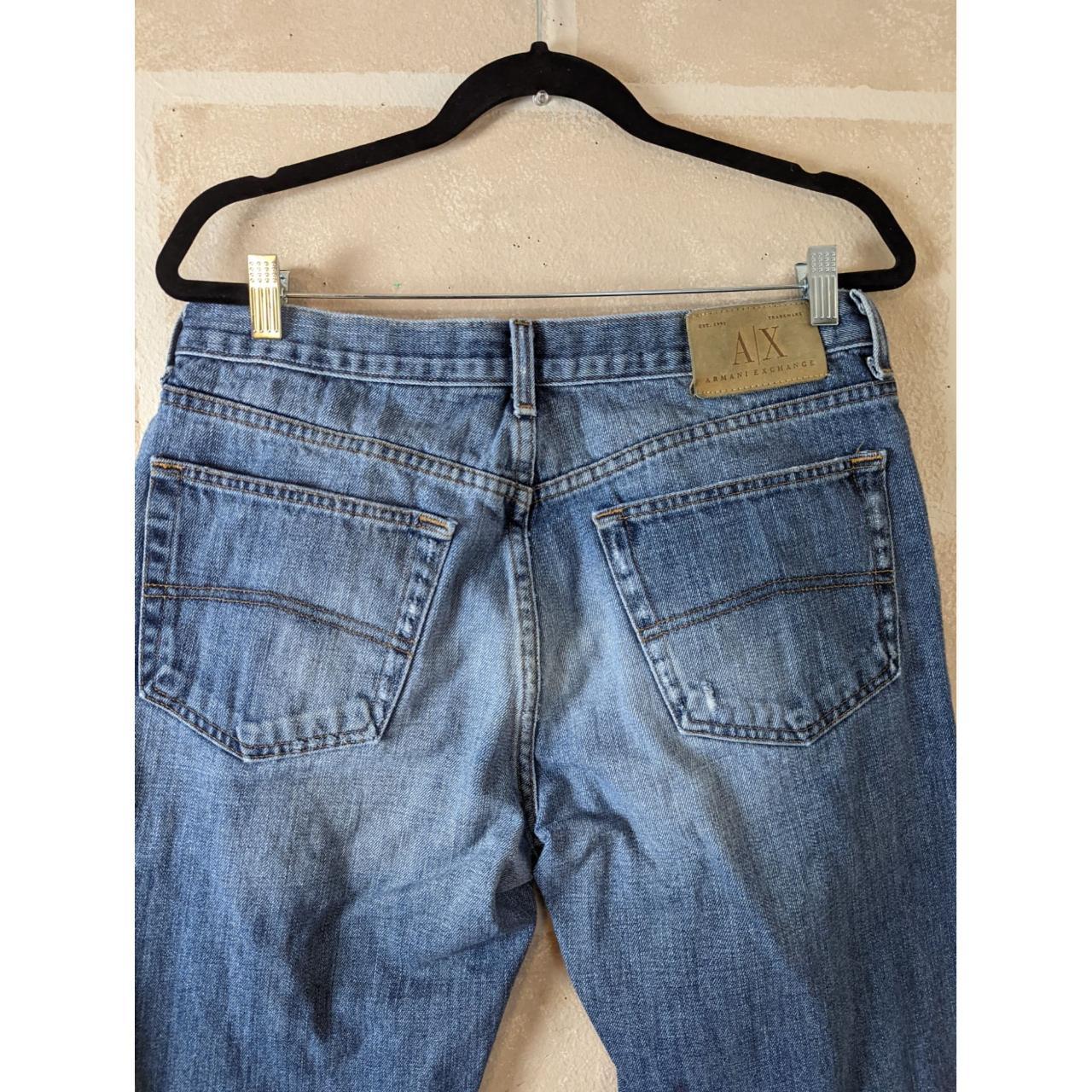 Armani Exchange Men's Blue Jeans | Depop