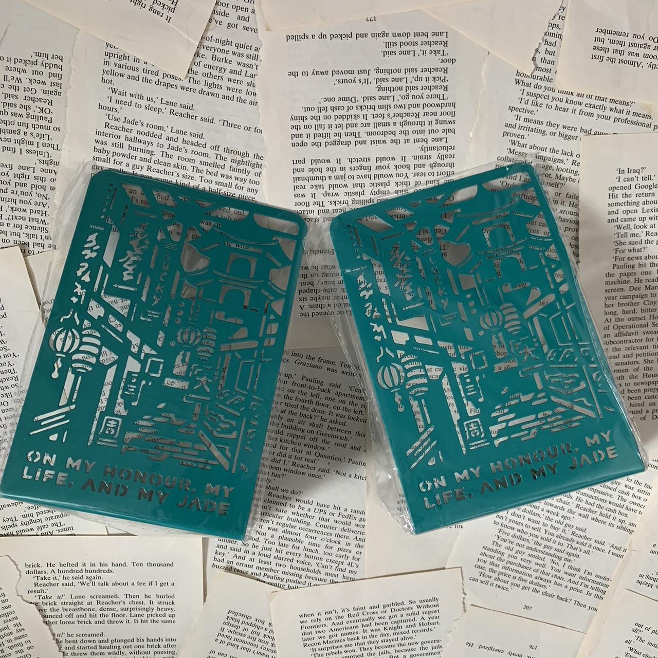 Jade City bookends. Illumicrate PLEASE MESSAGE... Depop