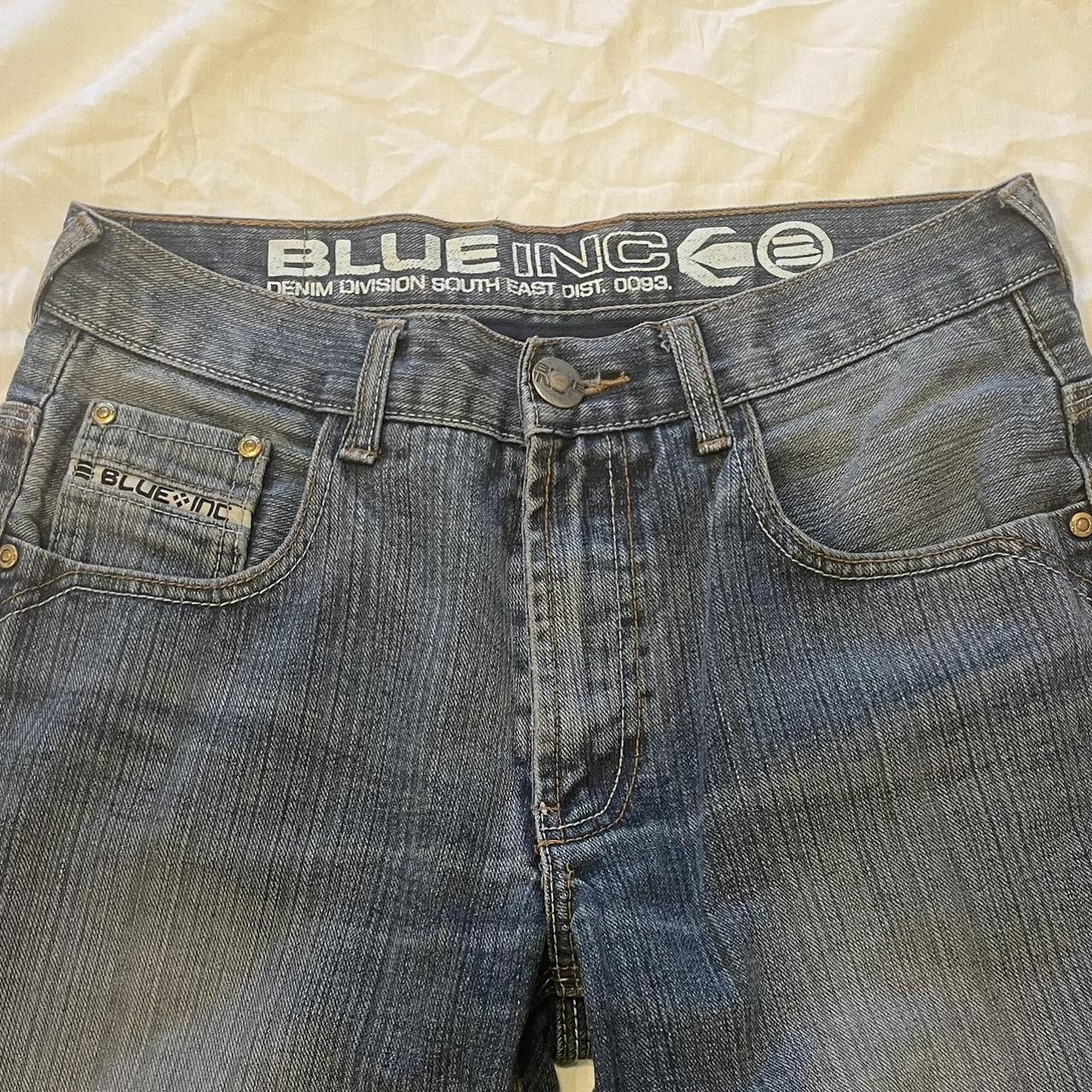 Vintage blue Inc jeans Straight leg Size 12UK - Depop