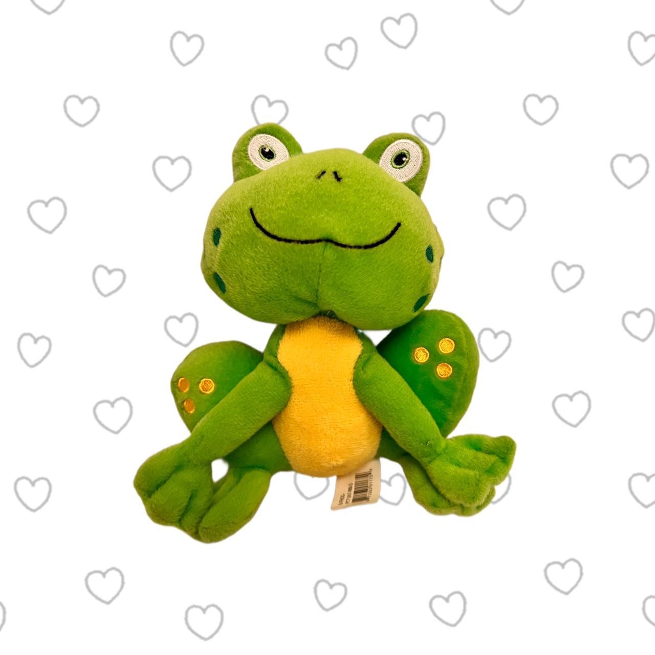 This adorable green frog stuffed animal from - Depop