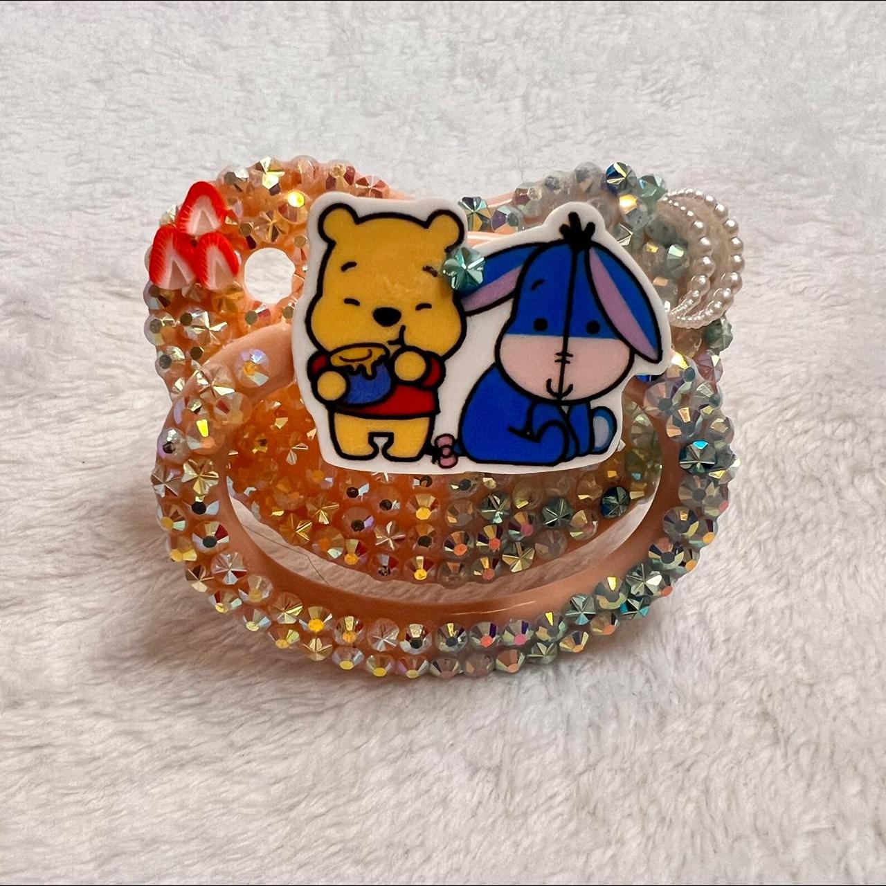 adorable winnie the pooh half and half paci... - Depop