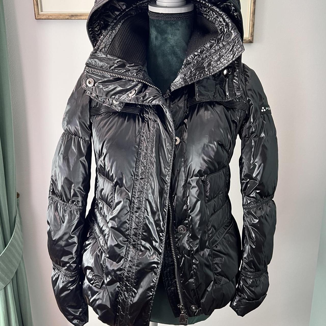 Piumino corto Peuterey donna, nero lucido, Depop