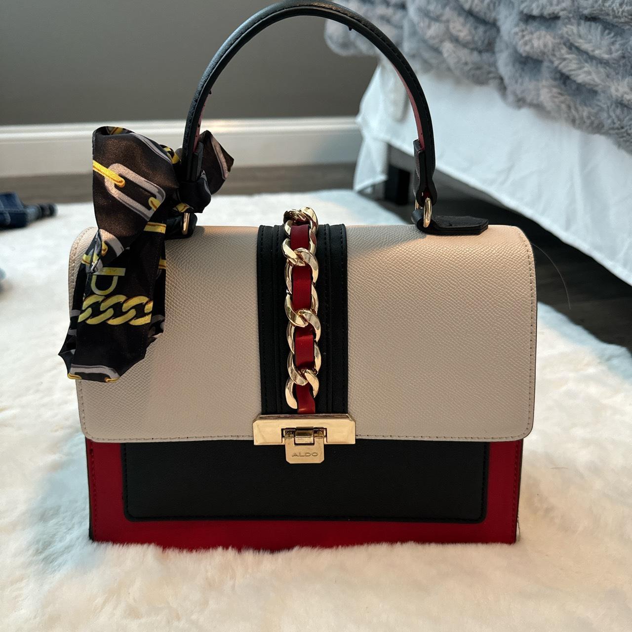 ALDO blue white and red purse worn once excellent Depop