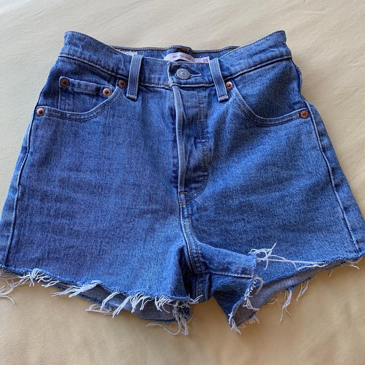 Size 23 hot sale denim shorts