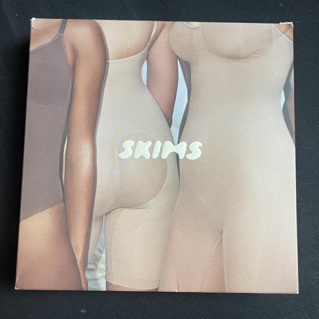 Brand new Skims sculpting bodysuit with snaps in - Depop