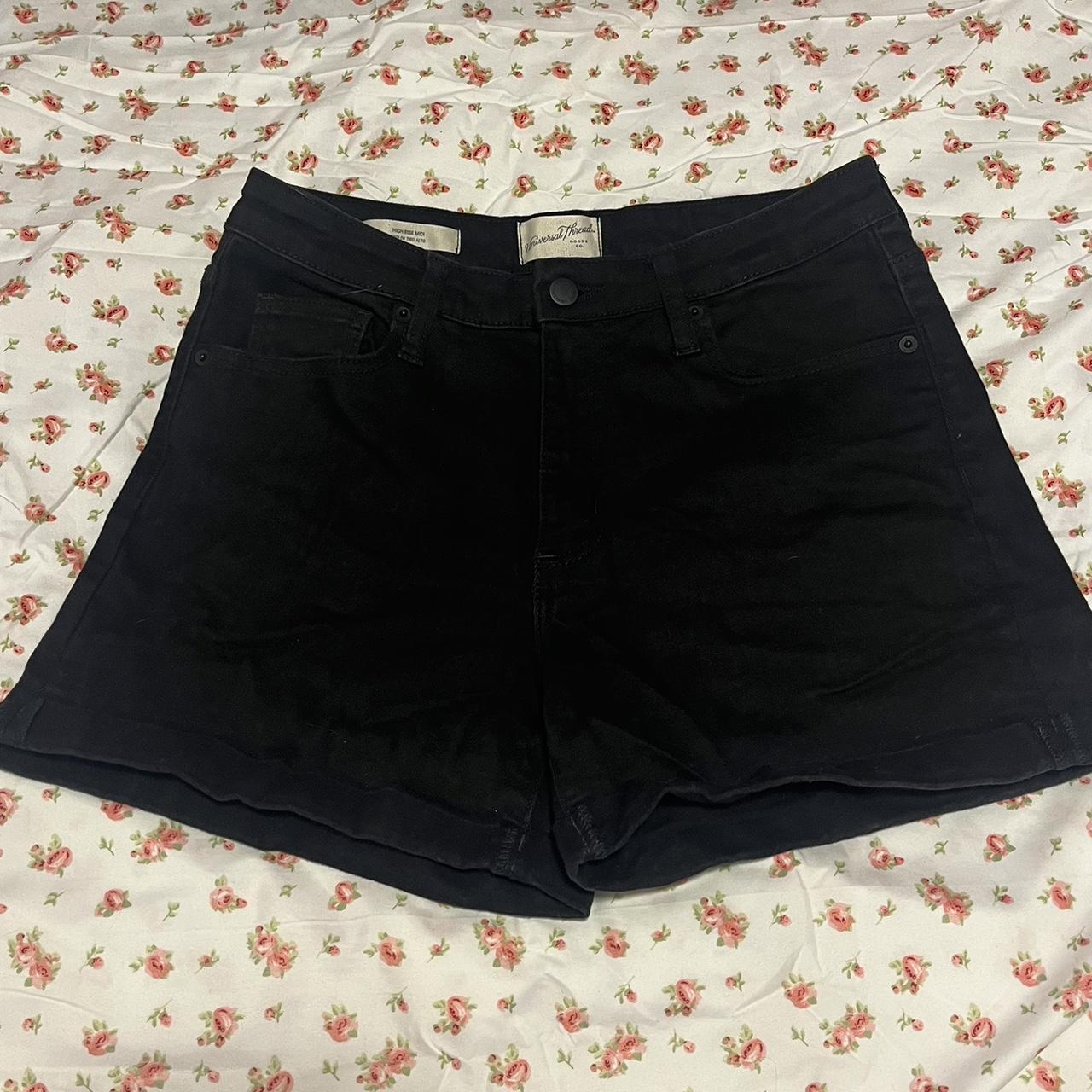 Black booty best sale shorts target