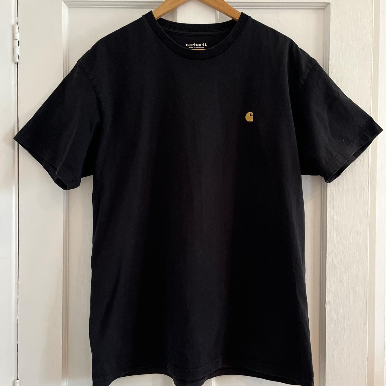 Carhartt T-shirt Men’s short sleeved tee in black... - Depop