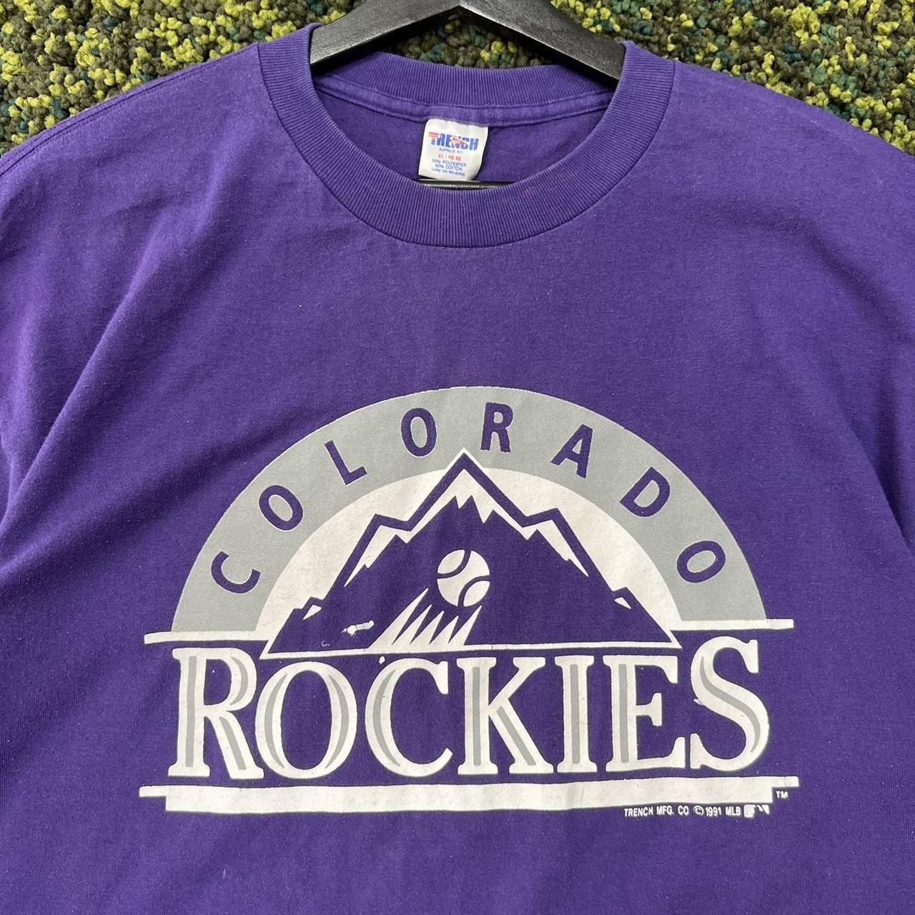 Vintage 1993 Colorado Rockies t-shirt Made In - Depop