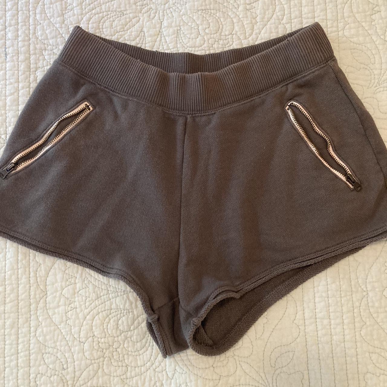 American Eagle dark gray sweat shorts Size small and... - Depop