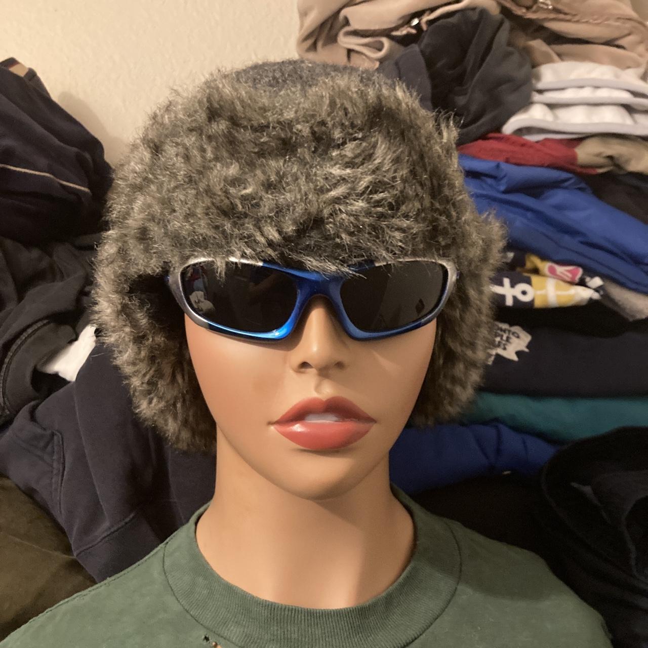 Gray Ushanka Hat - Depop