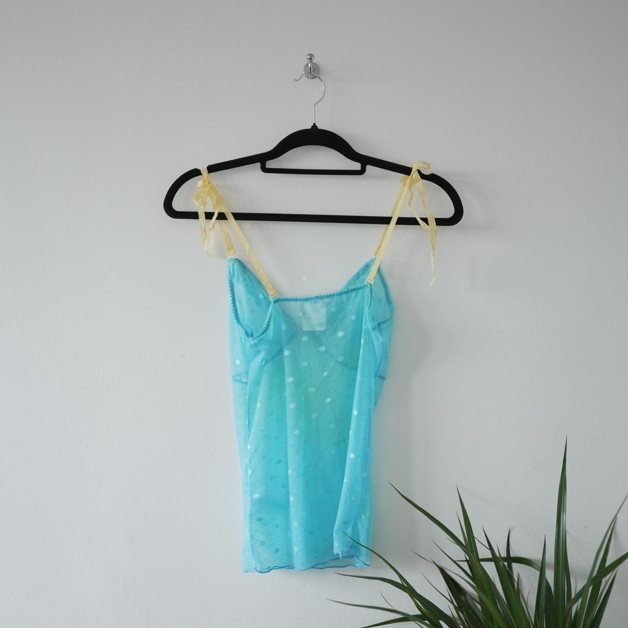 blue-mesh-cami-vest-top-with-yellow-ribbon-detail-depop