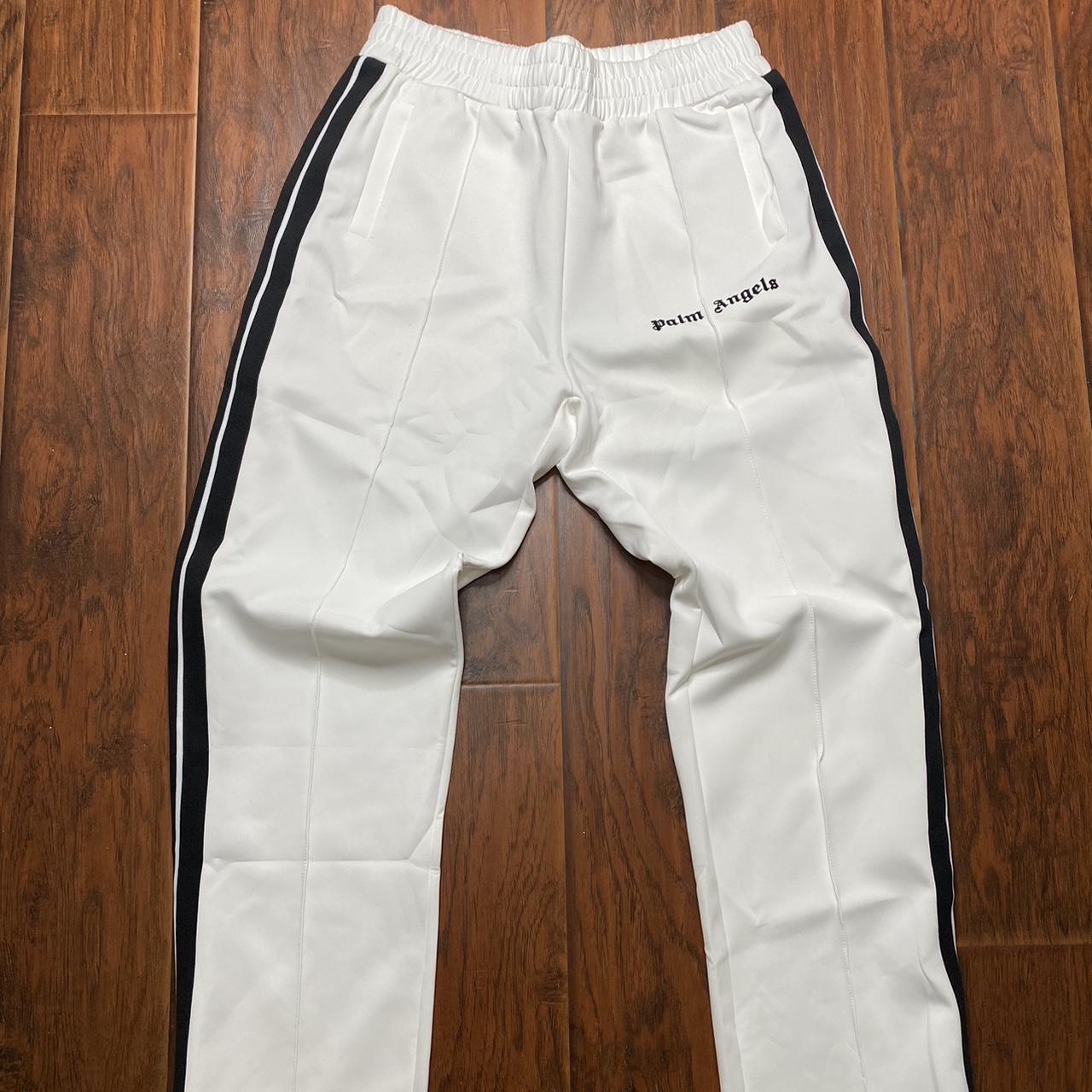 Palm angels pants white Sz XL Worn no... - Depop