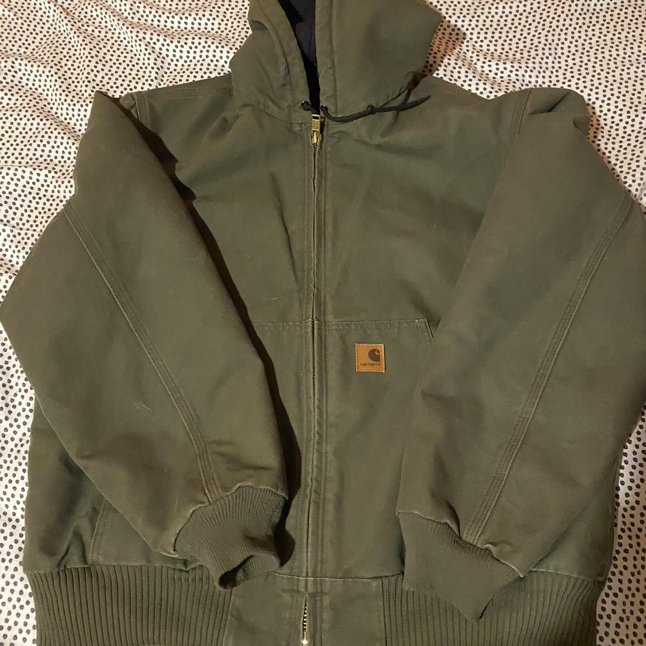 Men’s Carhartt Coat Sage green Size Large No... - Depop