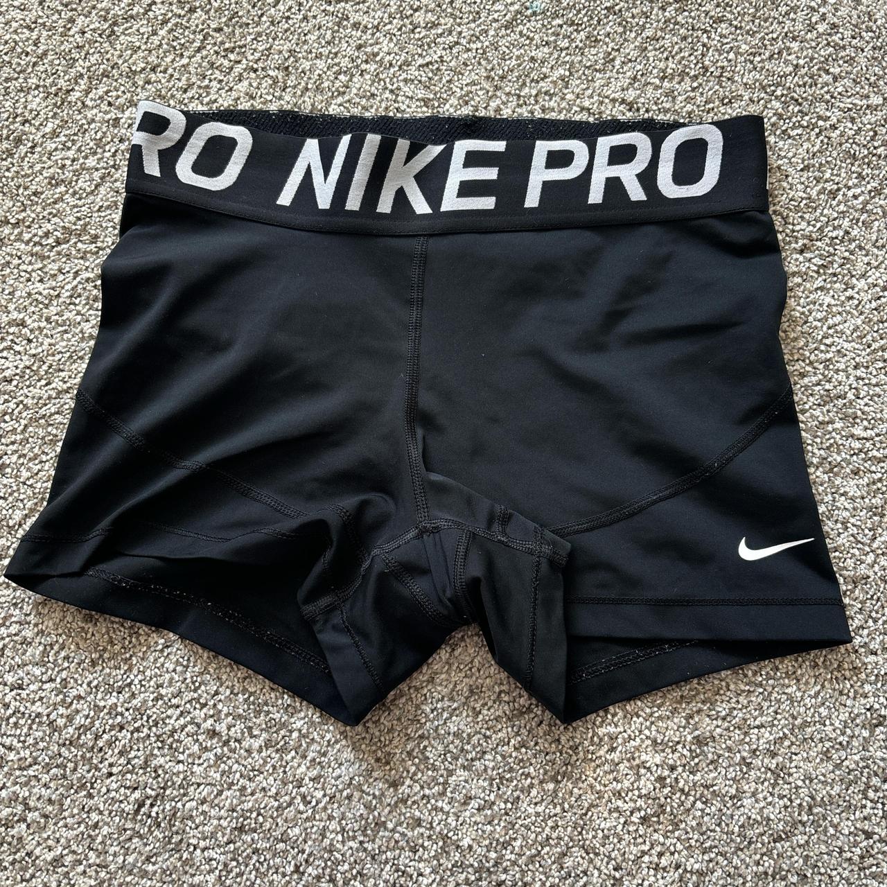 nike black spandex shorts