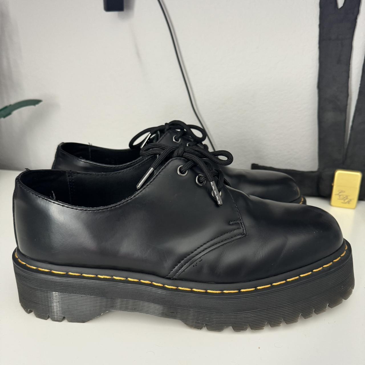 Dr Martens 1461 Smooth Leather Platform Shoes Near... - Depop