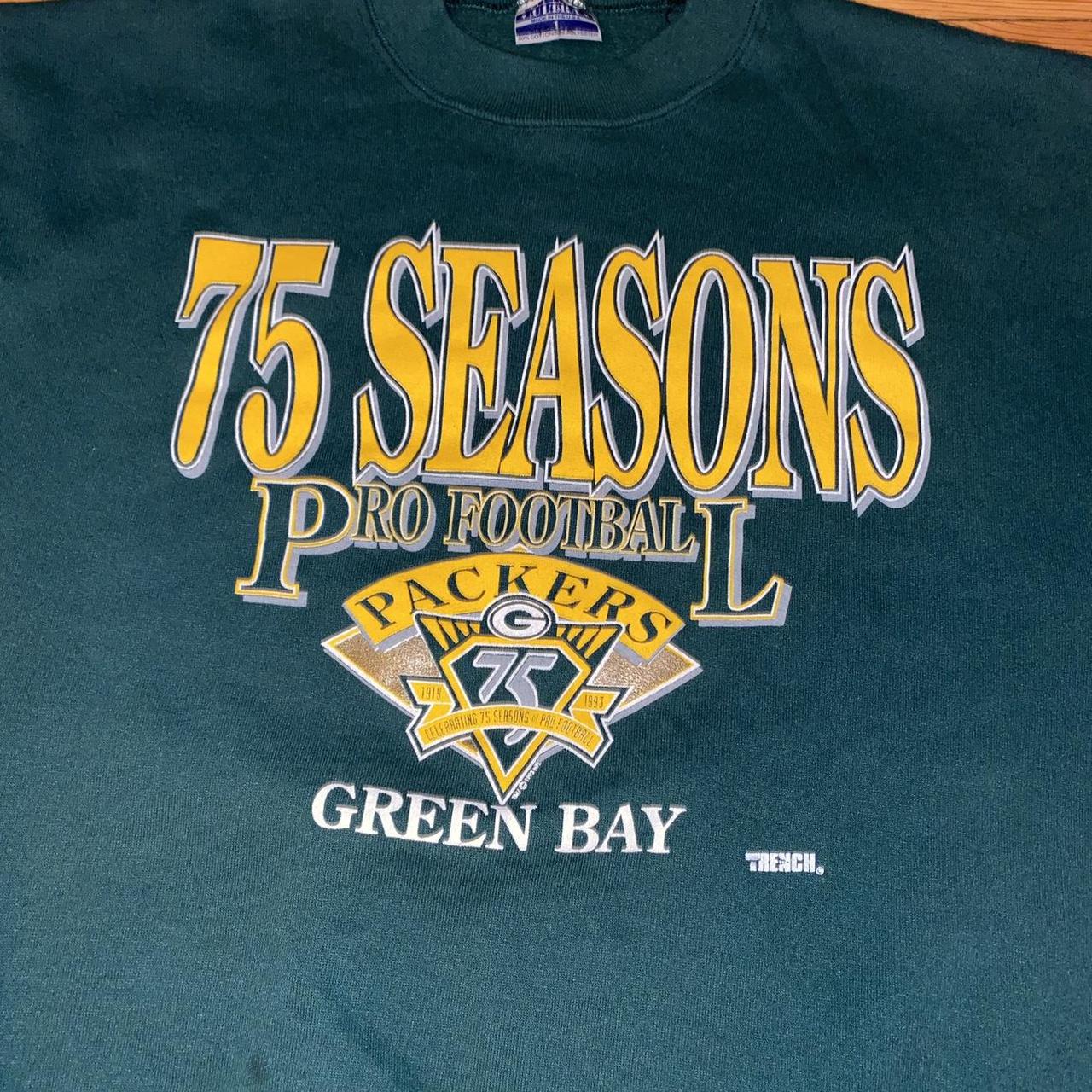 Vintage 90s Trench USA NFL Green Bay Packers Crewneck