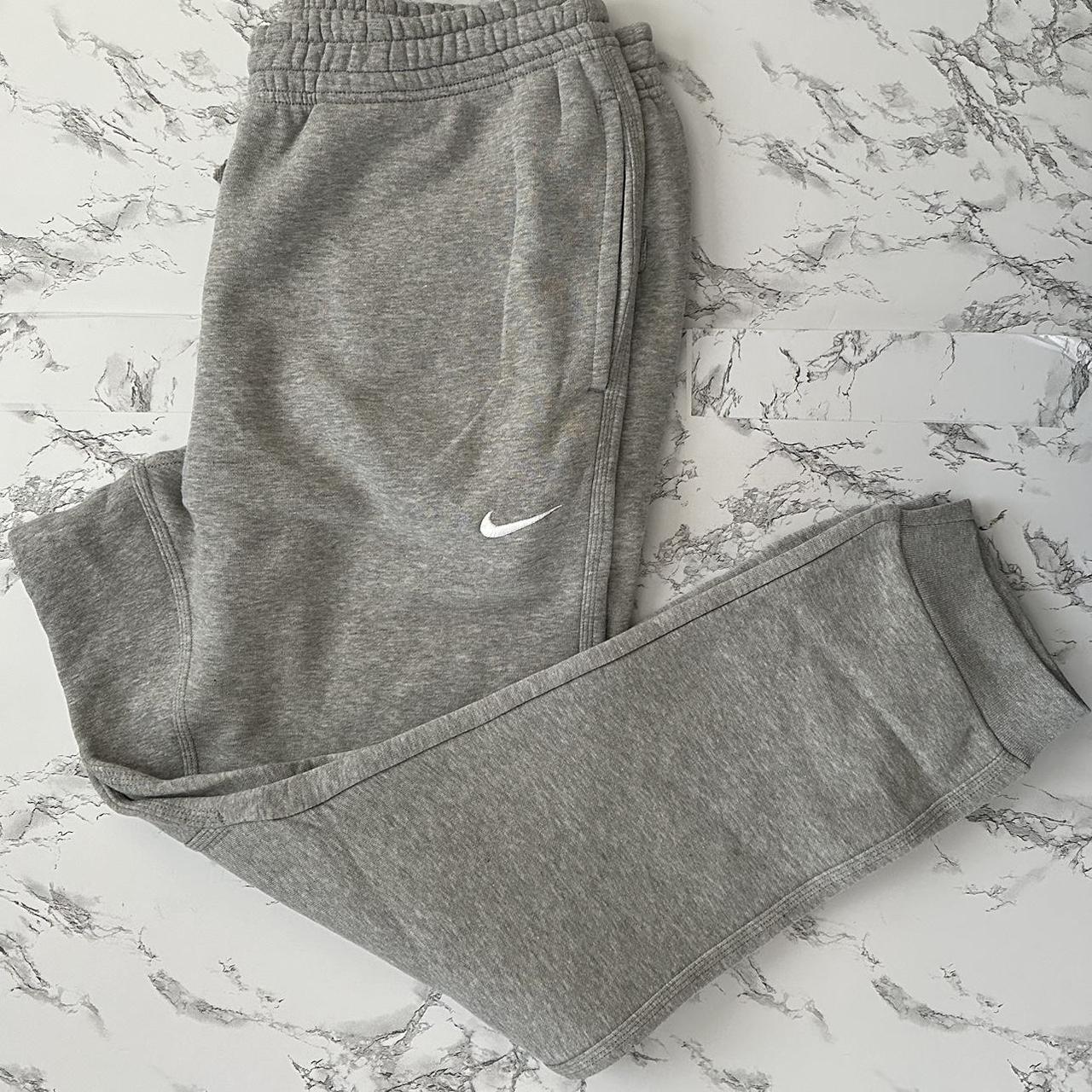 Nike Sportswear Club Fleece Logo Jogger Pants Grey - Depop