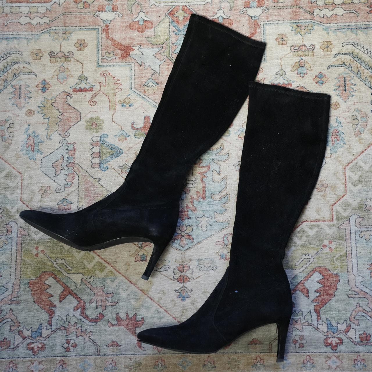 STUART WEITZMAN COOLBOOT SUEDE LEATHER PULL ON Depop