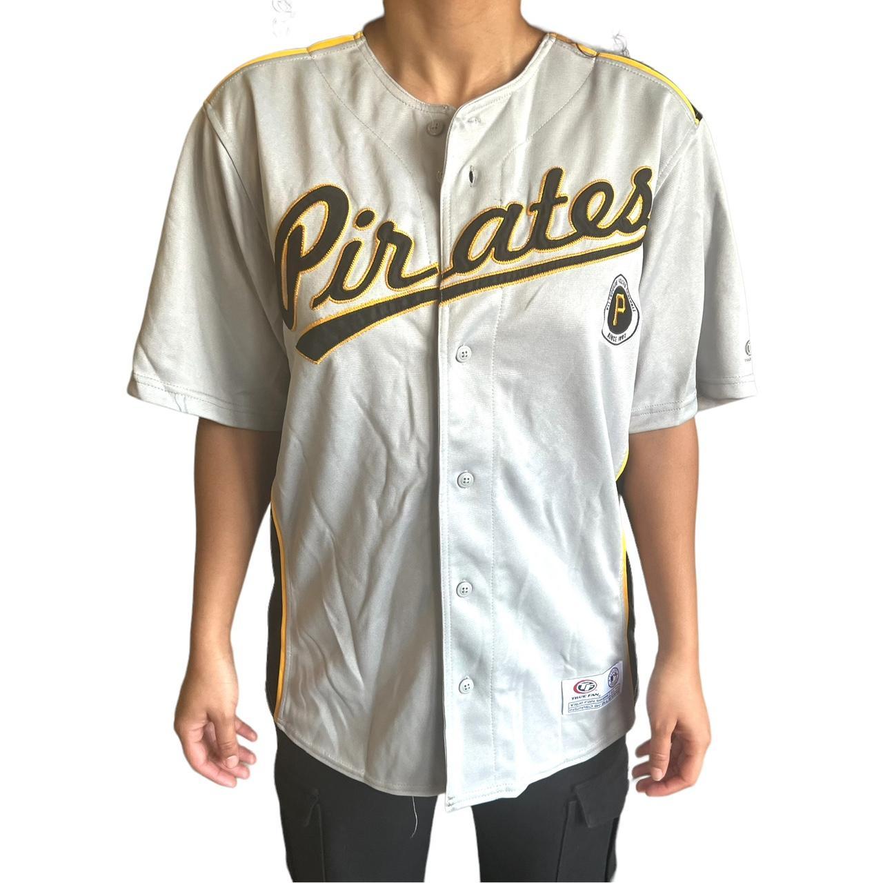 Vintage Pittsburgh Pirates MLB jersey. Made by True - Depop