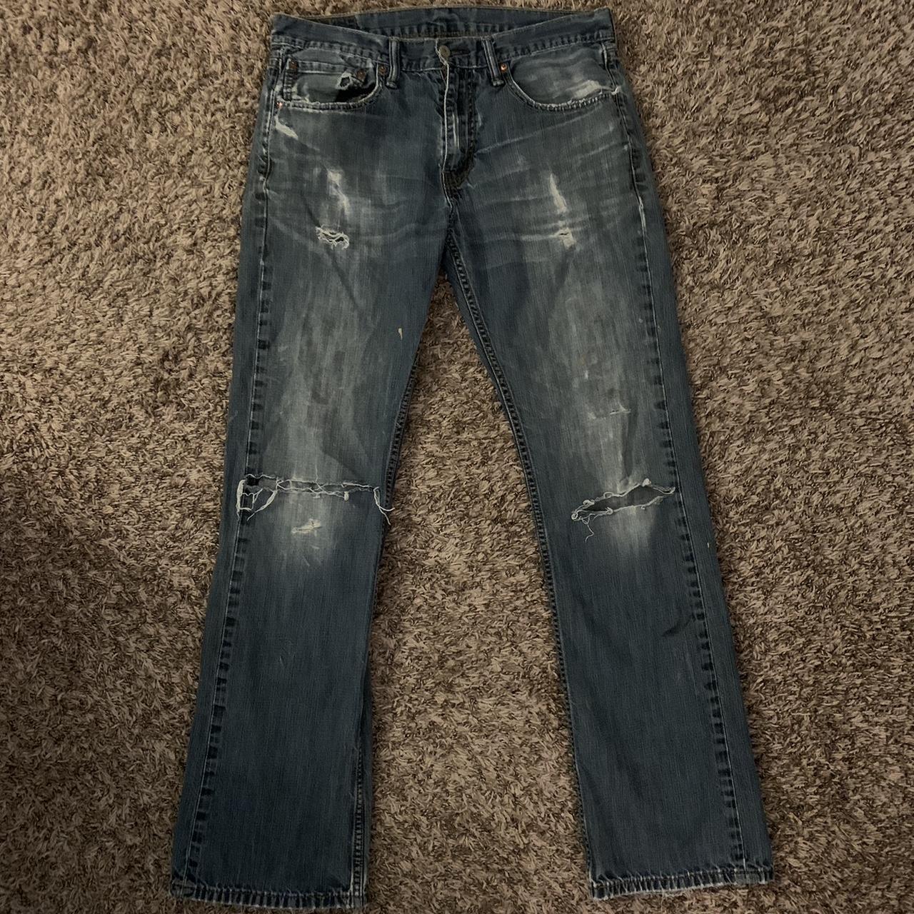 vintage ripped and distressed Levi jeans 32x32 , is... Depop