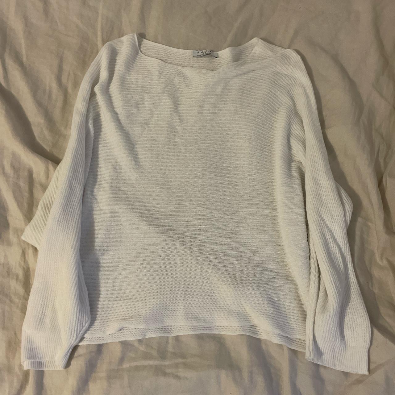 Women's White Jumper | Depop