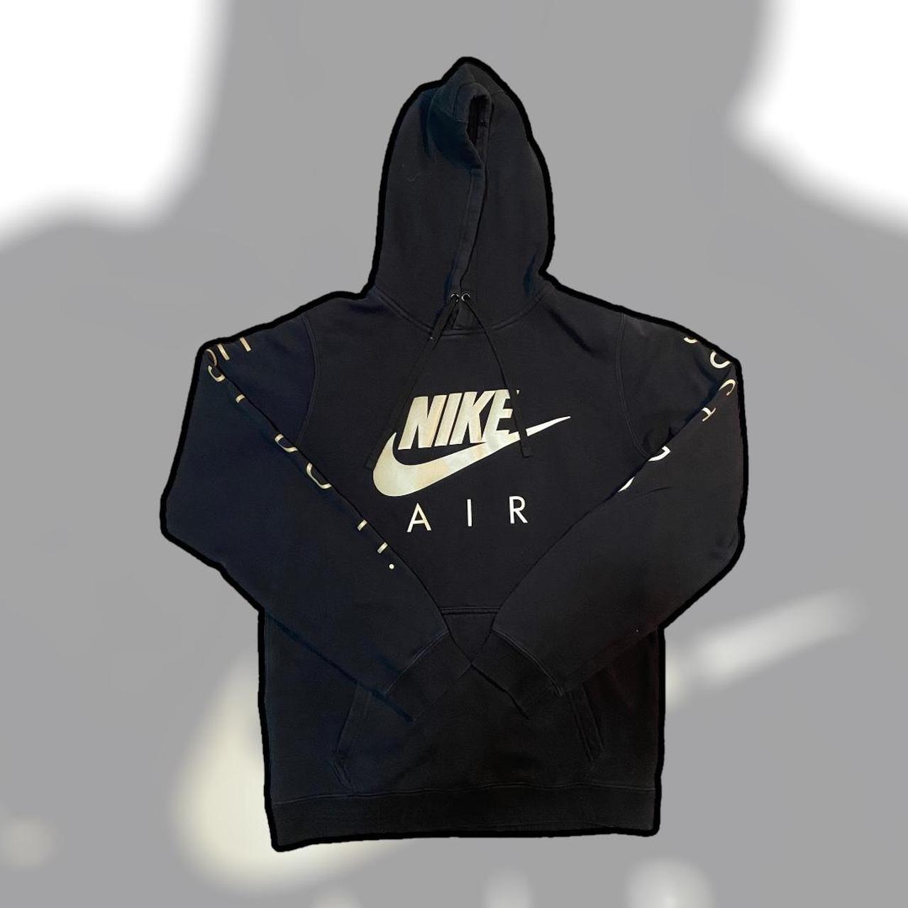 mens nike hoodie black and gold