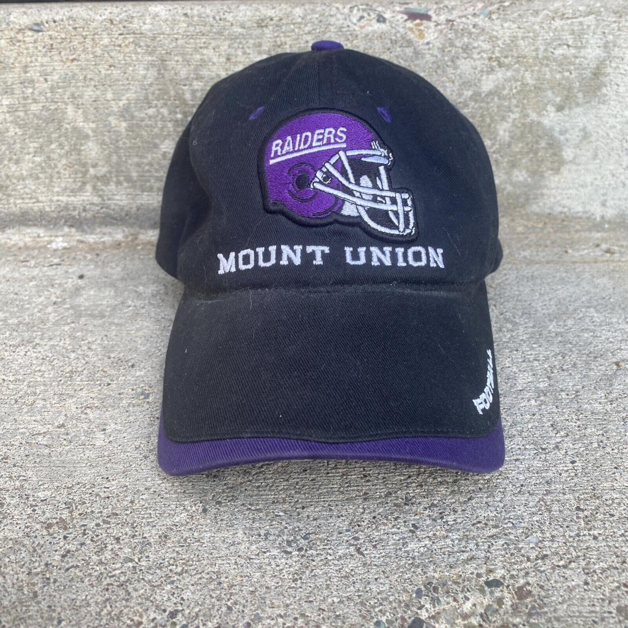 Men's Black Mount Union Purple Raiders Football Jersey