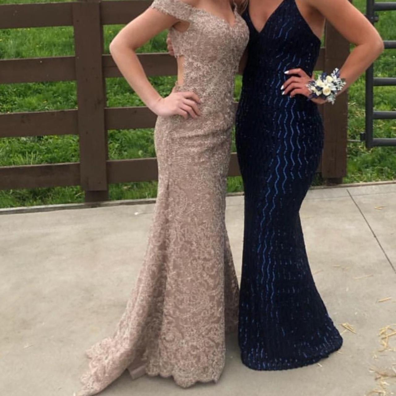 Sherri Hill 52556 Gold Prom Dress Only worn once