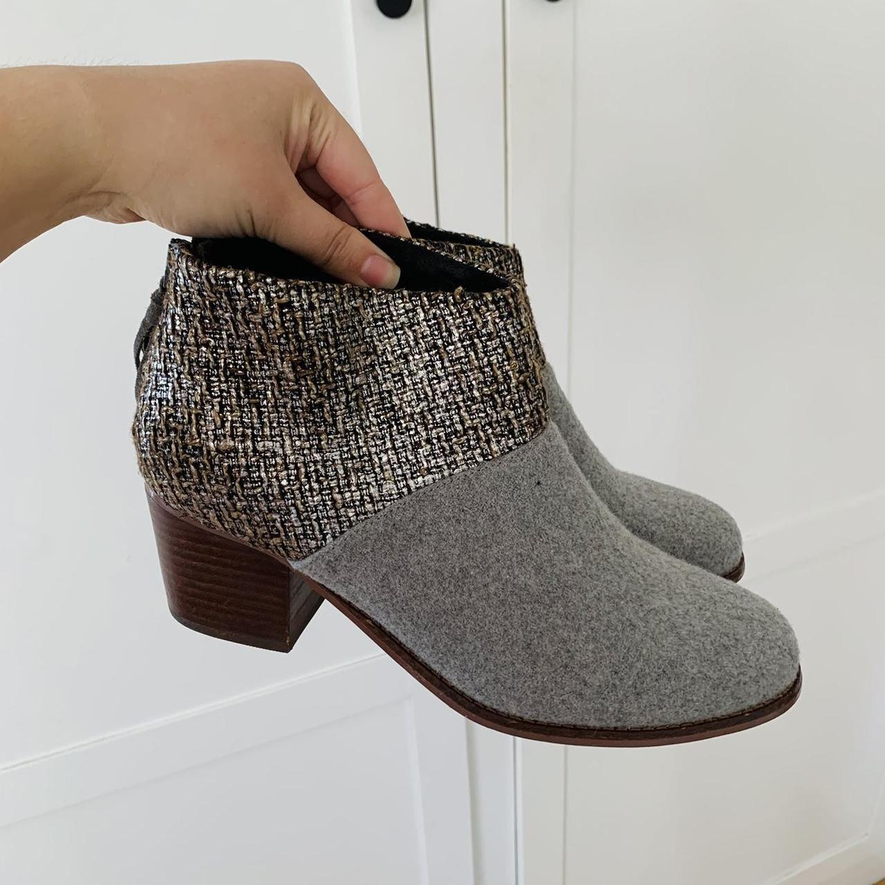 Toms hotsell grey booties