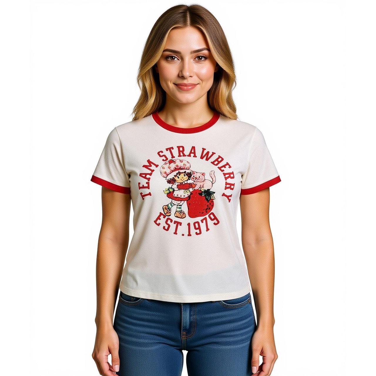 Source Unknown Women's Blouse - Cream/Red - L – S… - image 1