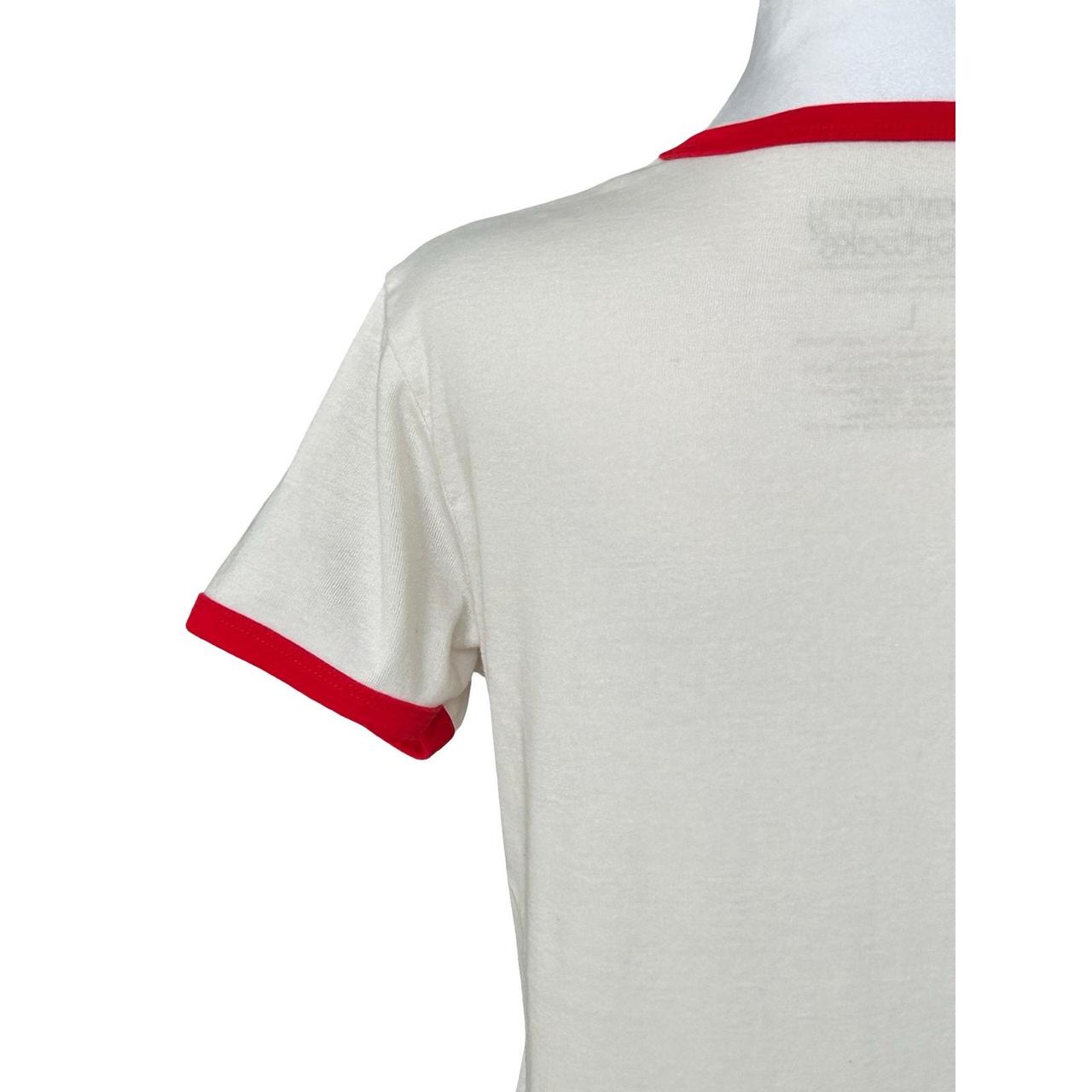 Source Unknown Women's Blouse - Cream/Red - L – S… - image 7