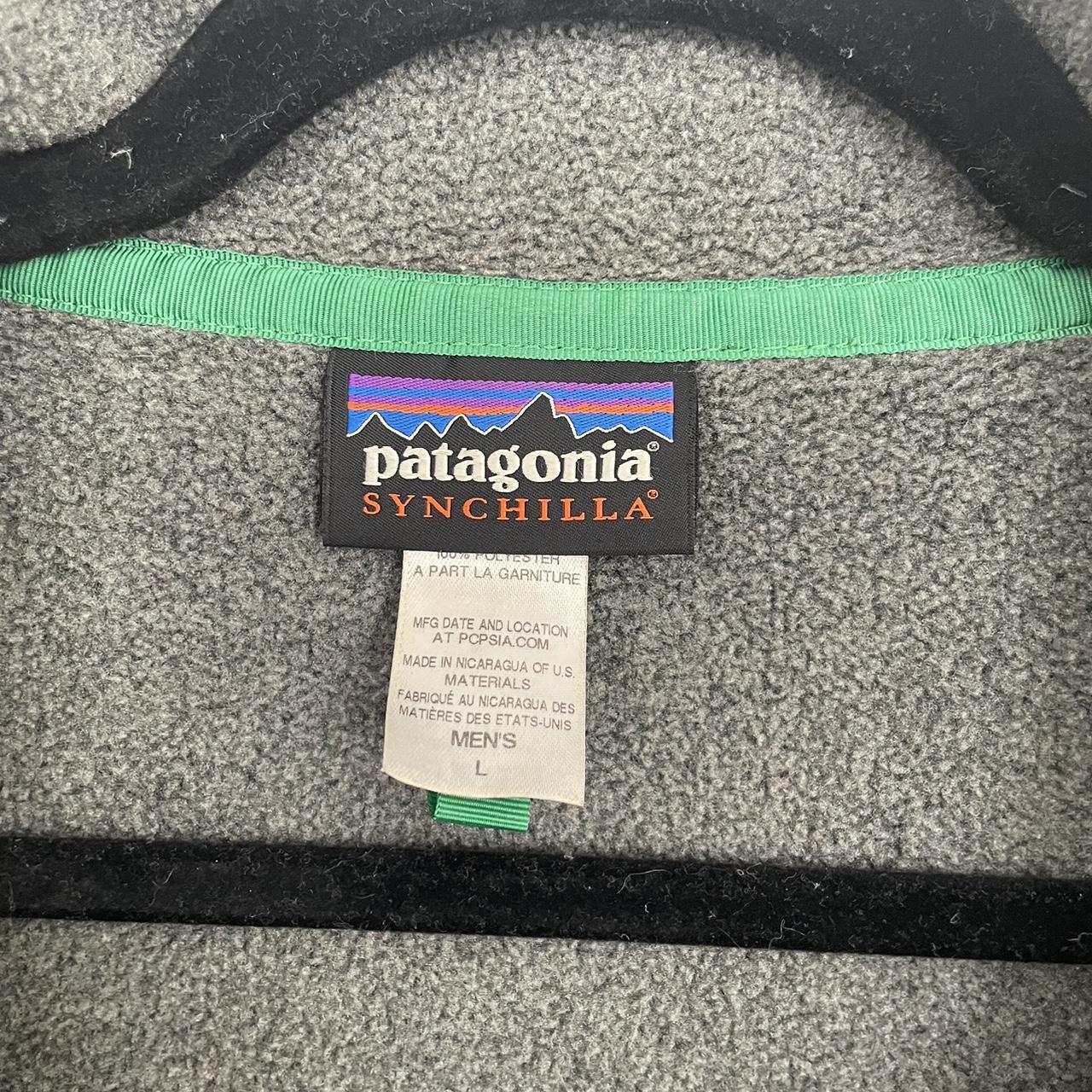 Mens Large Patagonia Synchilla Snap Fleece... - Depop