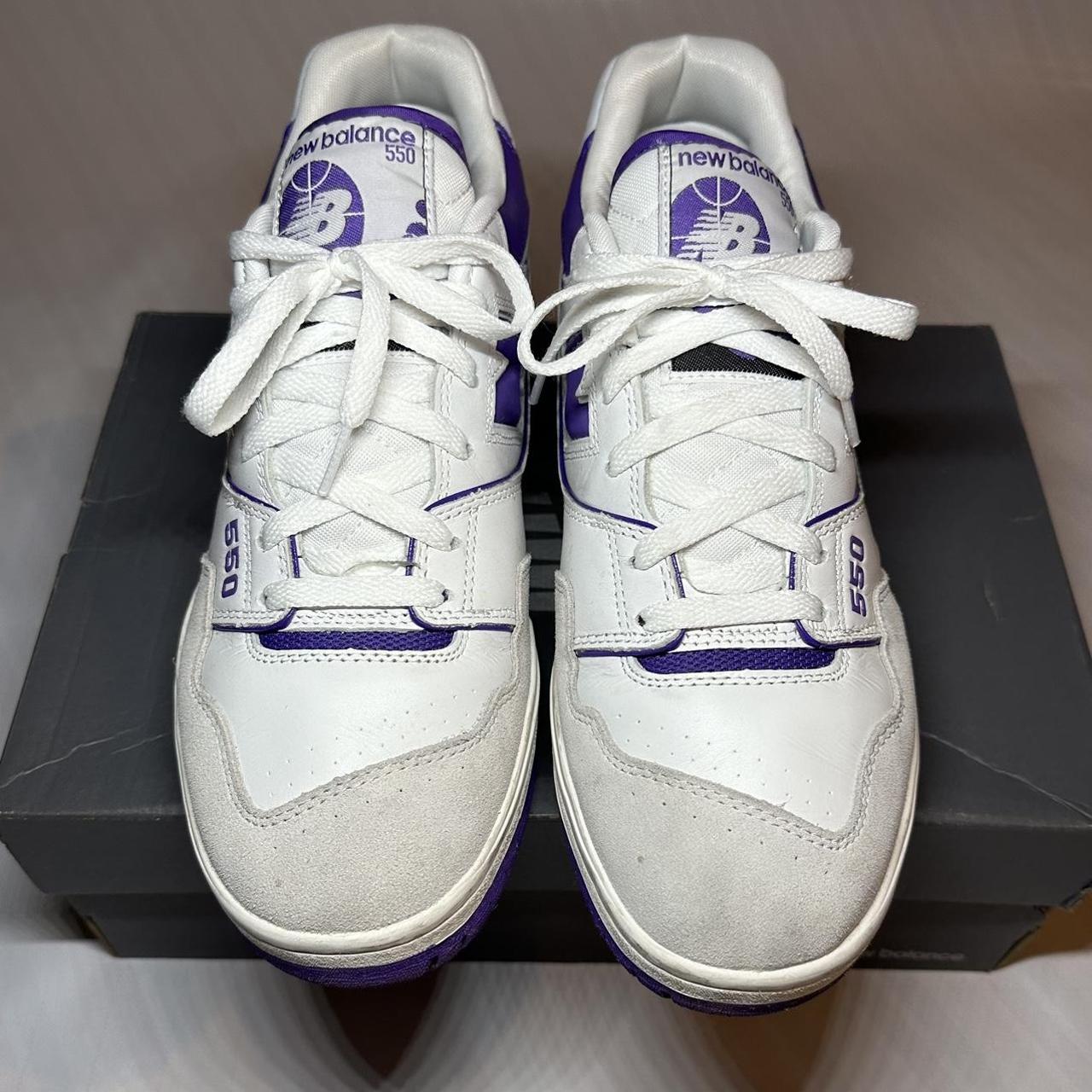 New Balance 550 Purple Size 11.5M - Depop