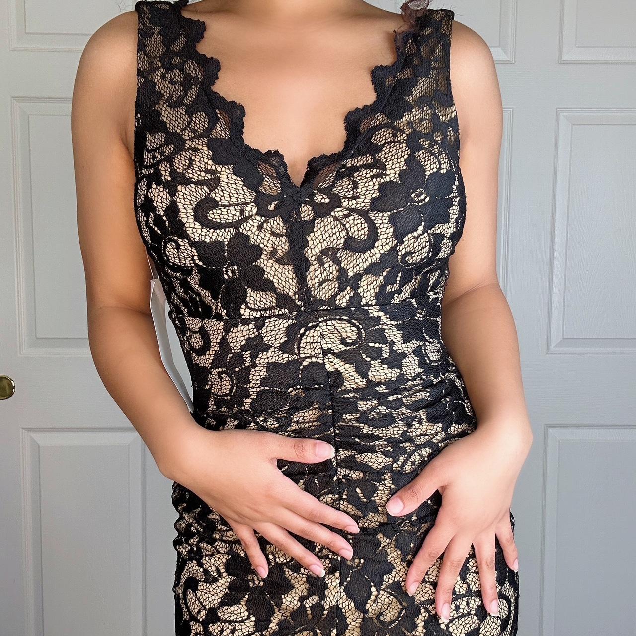  Women's Black Lace Dress