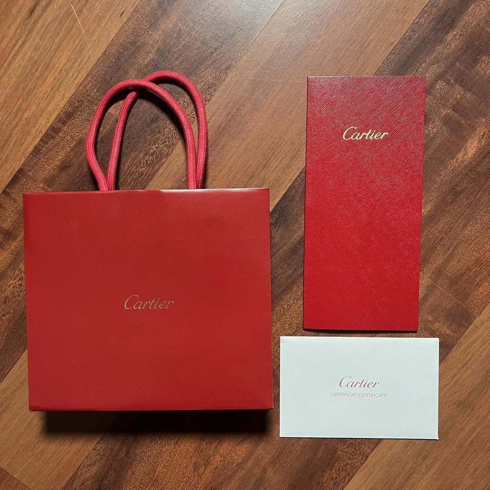 [※ Outlet ※] Cartier Cartier shop bag shopper 1 piece A set red hand-held  shop bag sub bag wrapping gift bag brand mail order utilization usage paper