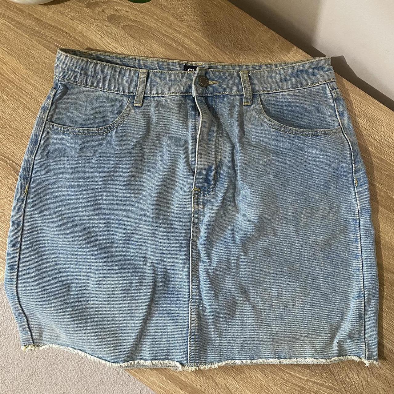 Ghanda denim skirt size 12 Depop