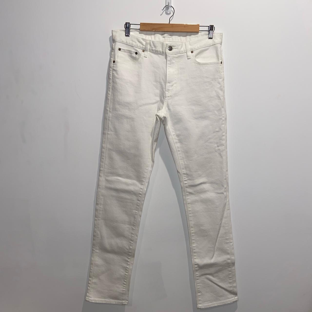Uniqlo white jeans Size 32 Only wore once, Depop