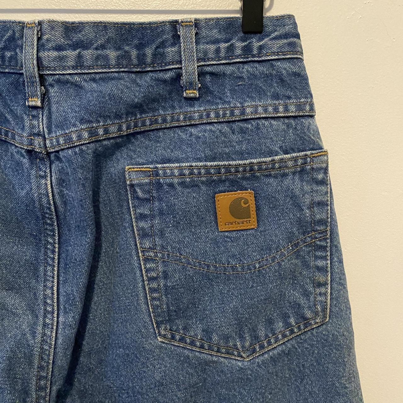 Carhartt Flannel Lined Relaxed Fit Jeans Size:... - Depop