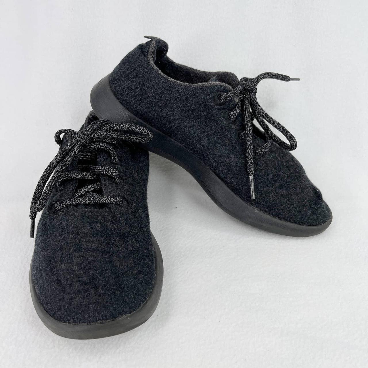 Allbirds Womens Wool Runners Natural Black 8 Black... - Depop