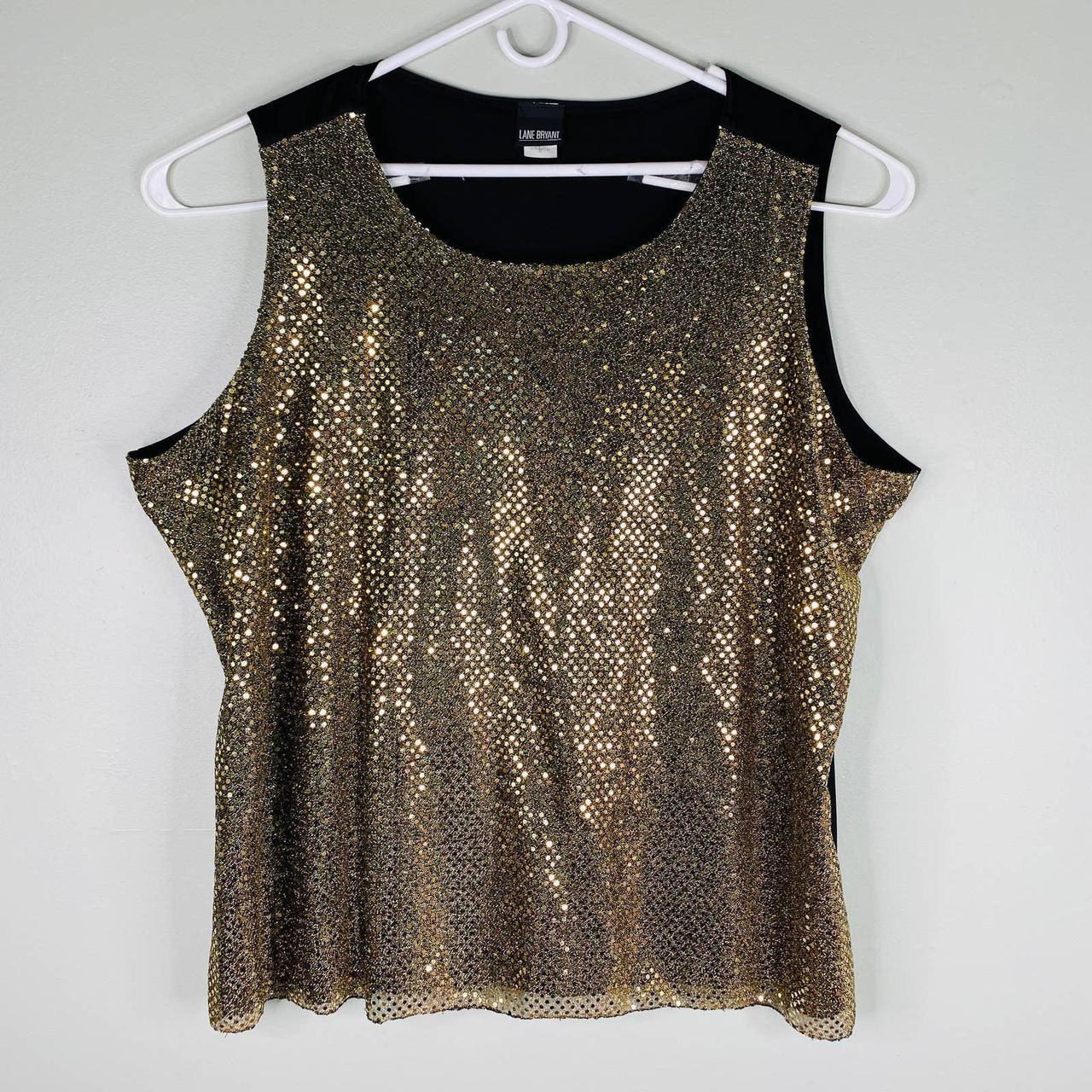 Lane bryant sequin outlet top