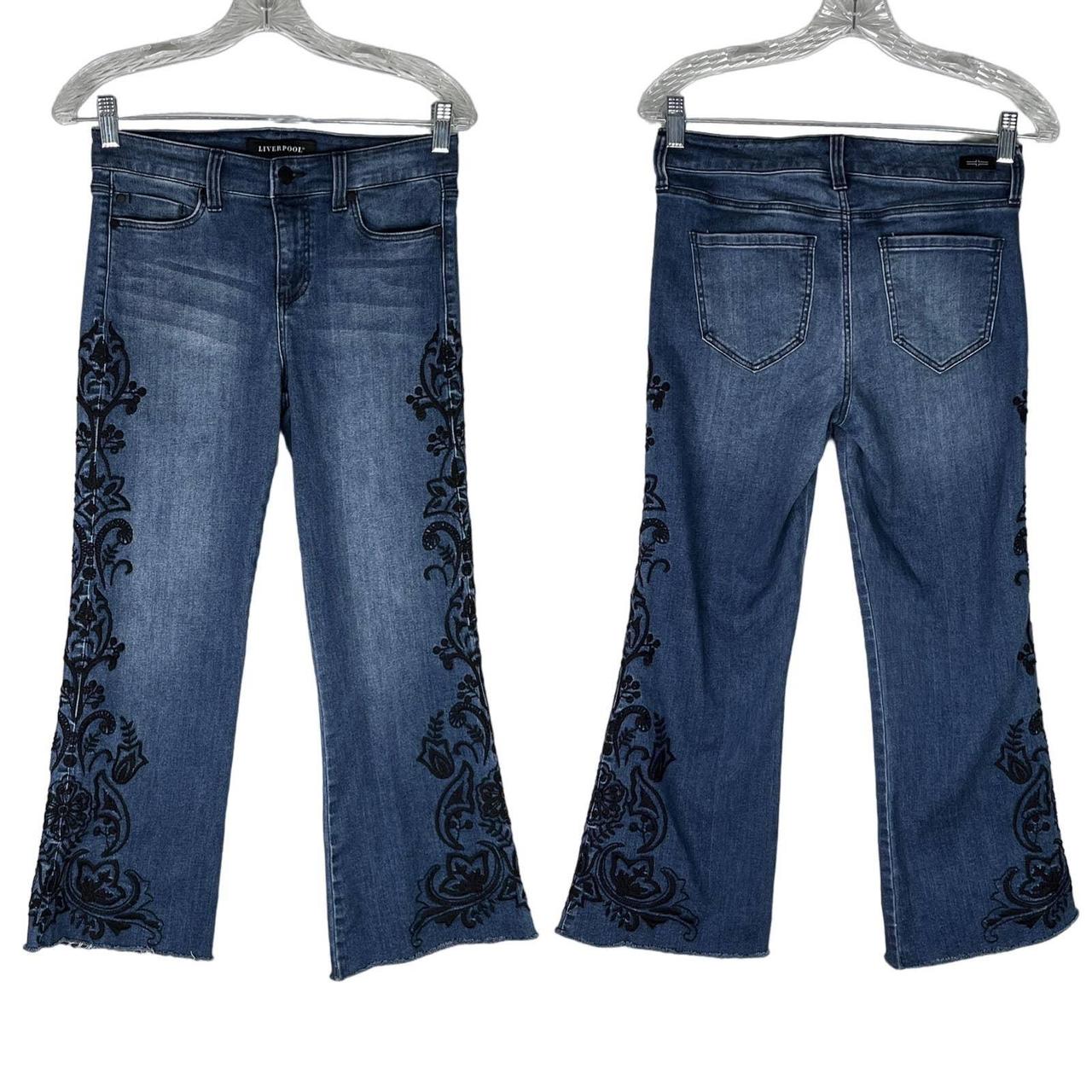 Liverpool cheap embroidered jeans