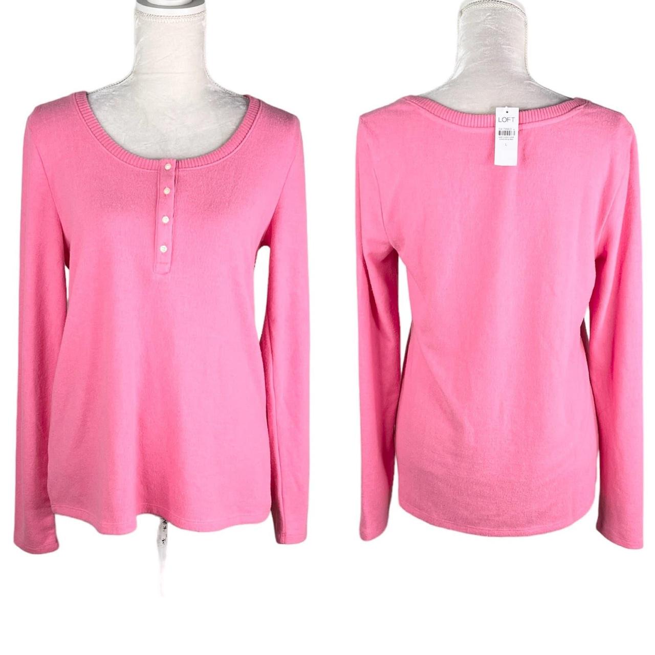 Loft best sale pink sweater