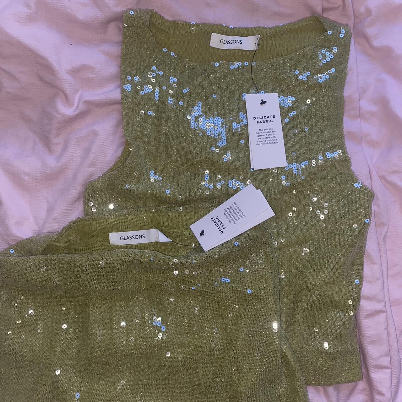 Glassons Sequin Top and Skirt in Wassa Bae Size S... Depop