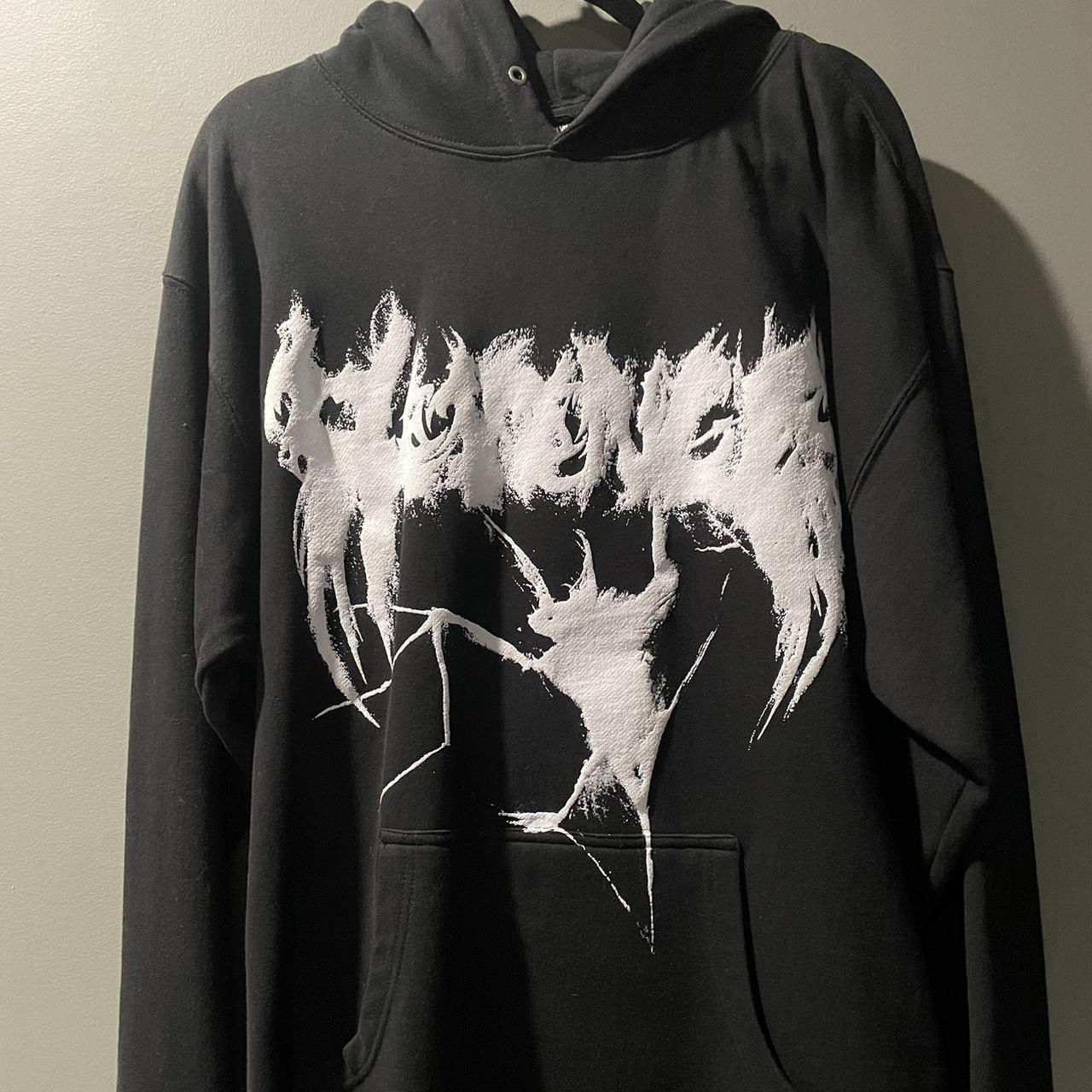 Revenge Black Bat Hoodie size Large worn 1 time Depop