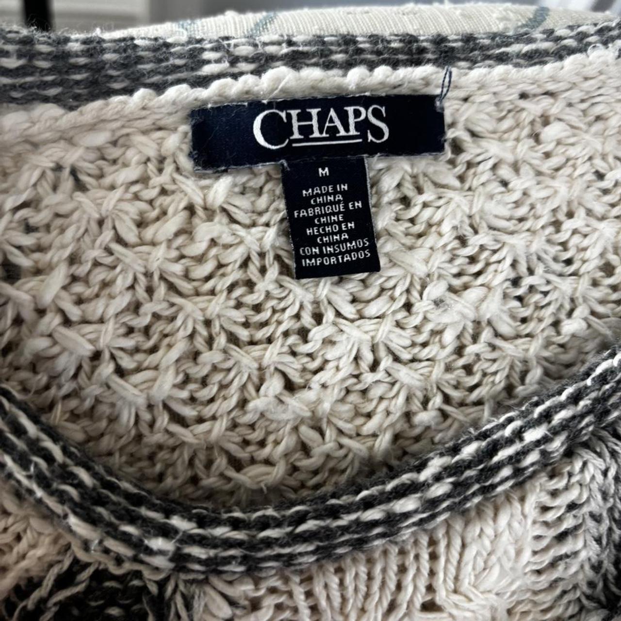 Women's Sweater - Grey/Multi - M – Plaid Patchwor… - image 6